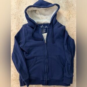 Alexa Rae Super Thick Faux Sherpa Lined Full Zip Hoodie Size Small